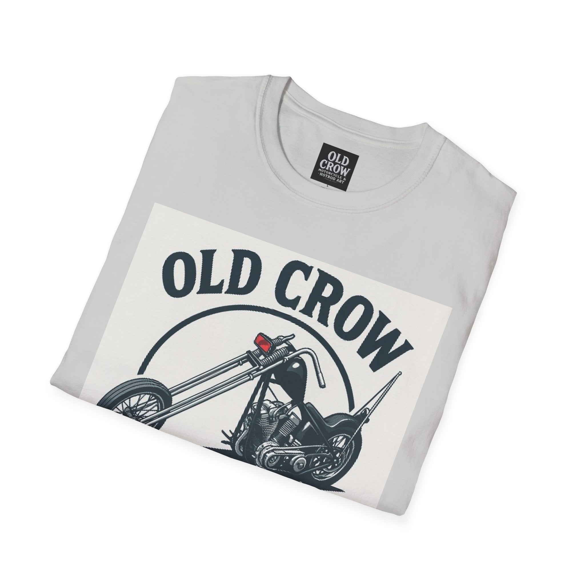 Old Crow Long Fork Chopper Sticker T-Shirt