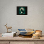 Mystical Raven Art Poster | Dark Aesthetic Wall Decor for Home