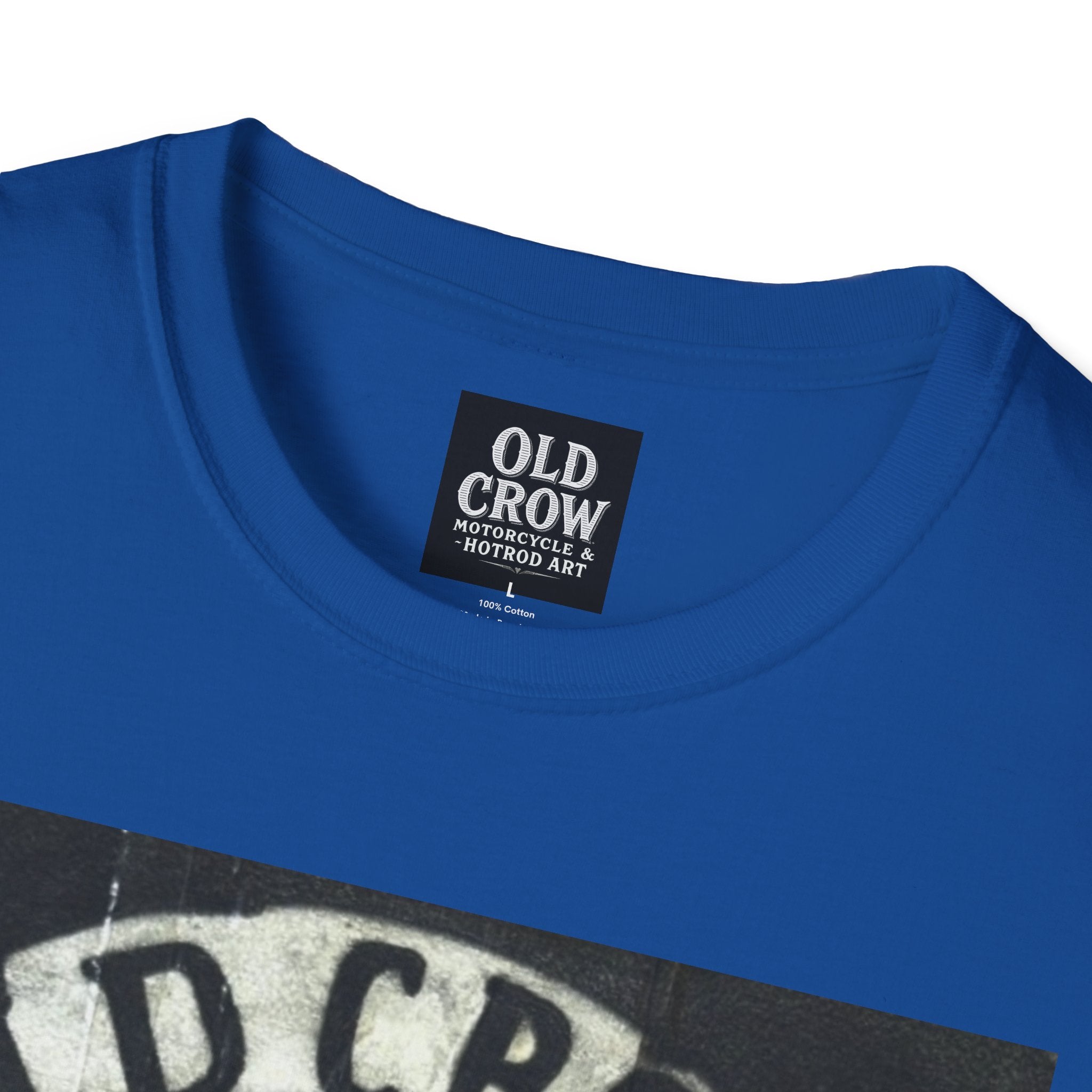 Old Crow Motorcycles Skull Emblem Patch T-Shirt