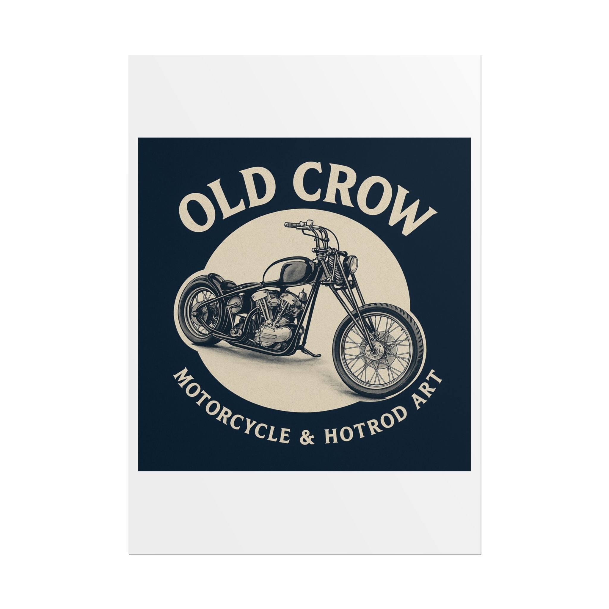 Old Crow Rolled Poster, Retro Wall Decor