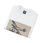 Aviation and Motorcycle Heritage Print  T-Shirt