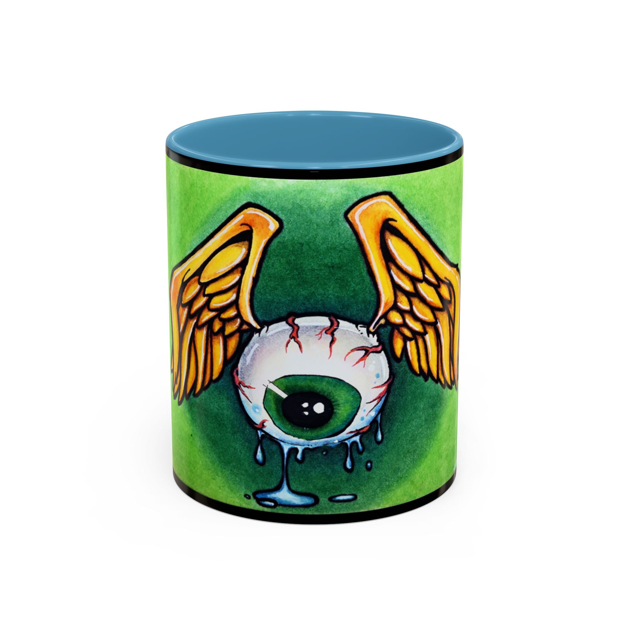 28 Whimsical Gothic Winged Eye Coffee Mug