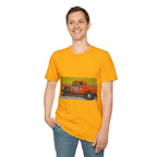 Vintage Hotrod in Motion Softstyle T-Shirt, " Book'n"