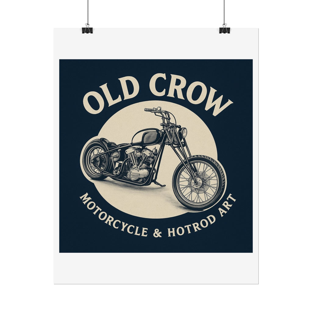 Old Crow Rolled Poster, Retro Wall Decor