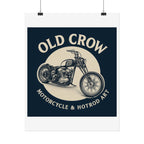 Old Crow Rolled Poster, Retro Wall Decor
