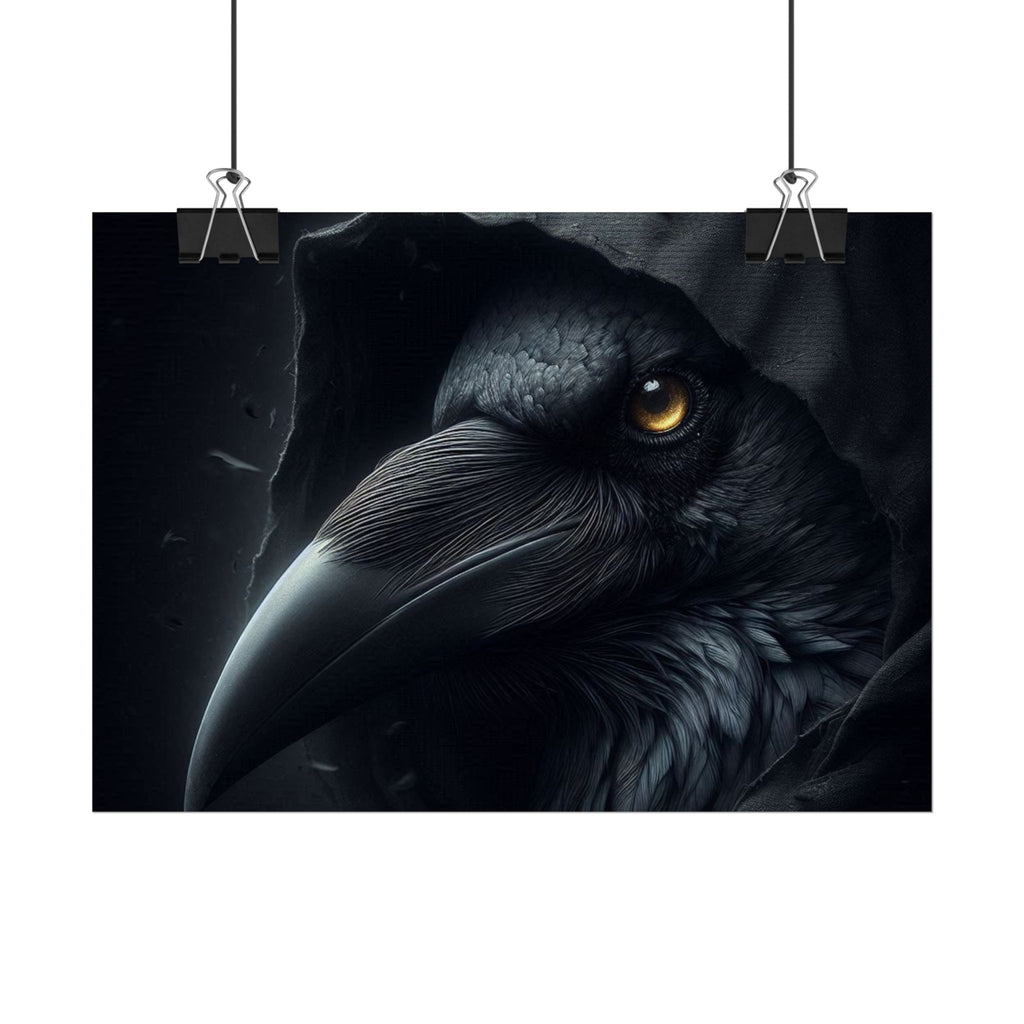 Dark Raven Hooded Rolled Poster