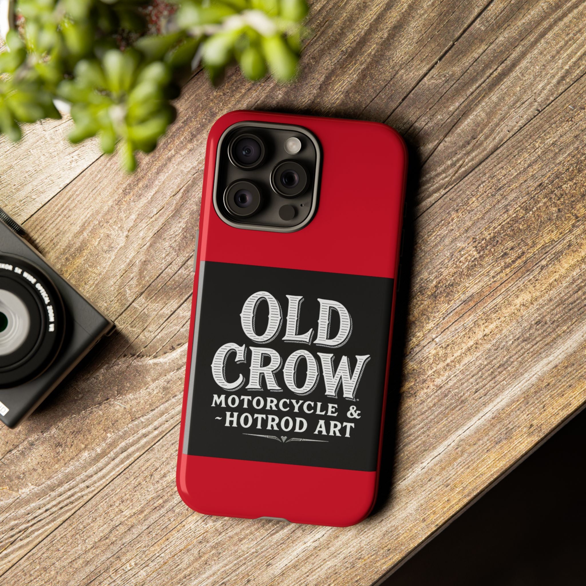 Classic Old Crow Garage Typography Cases