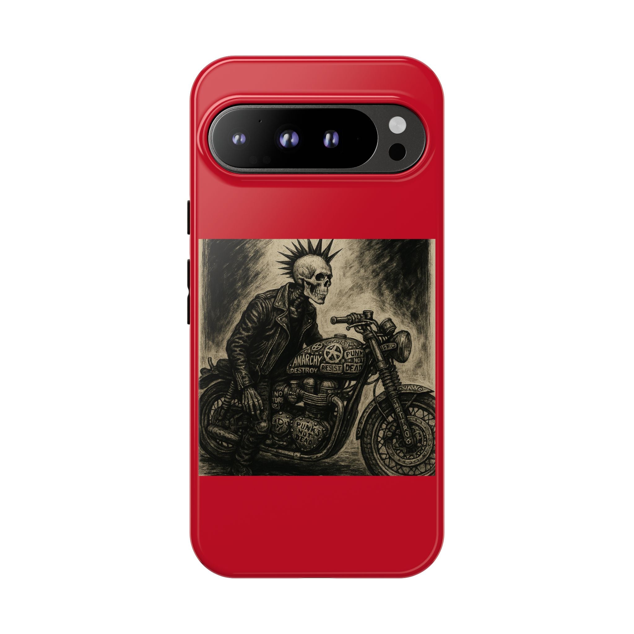 Gothic Punk Biker Skeleton Cases