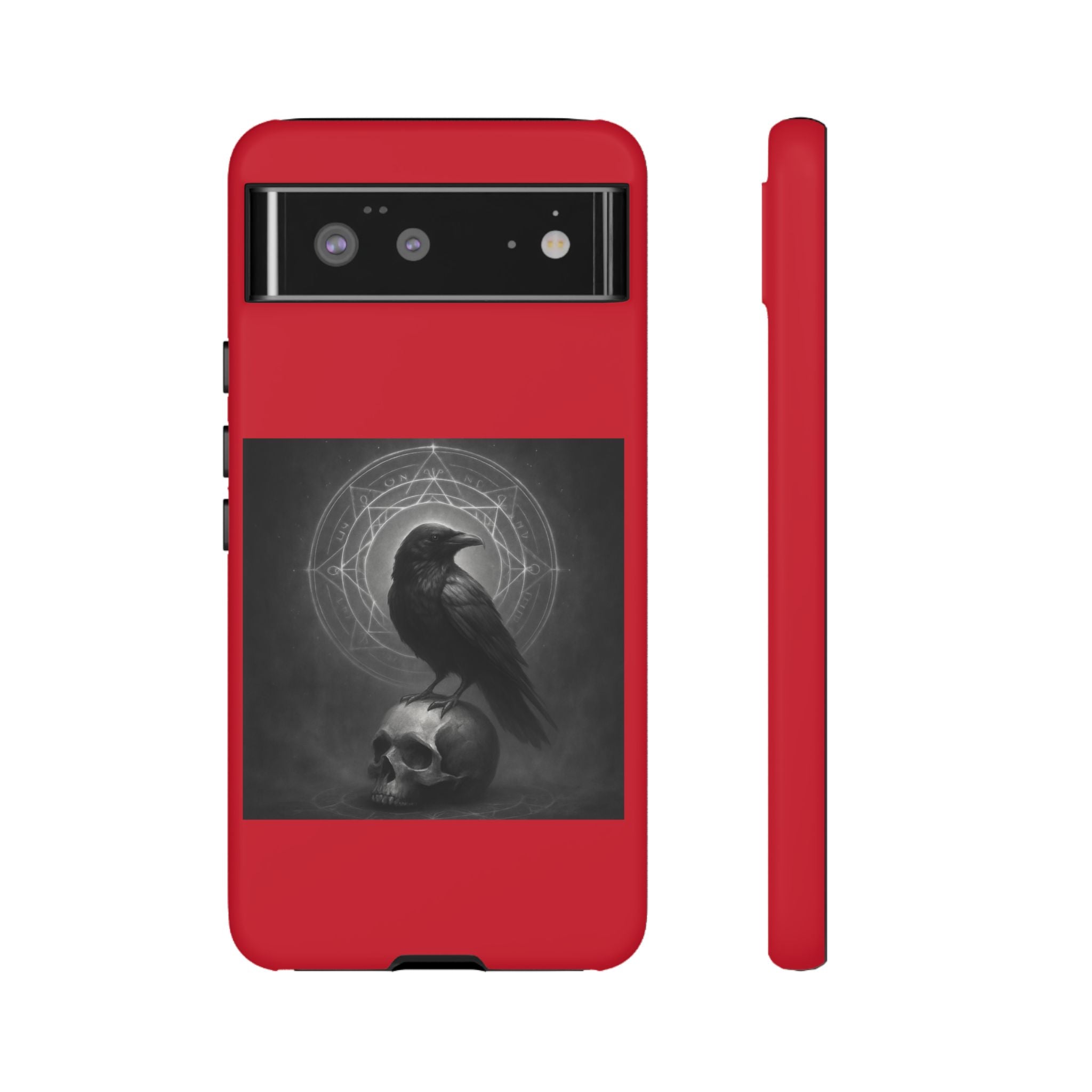 Occult Raven Sigil & Skull Art Cases