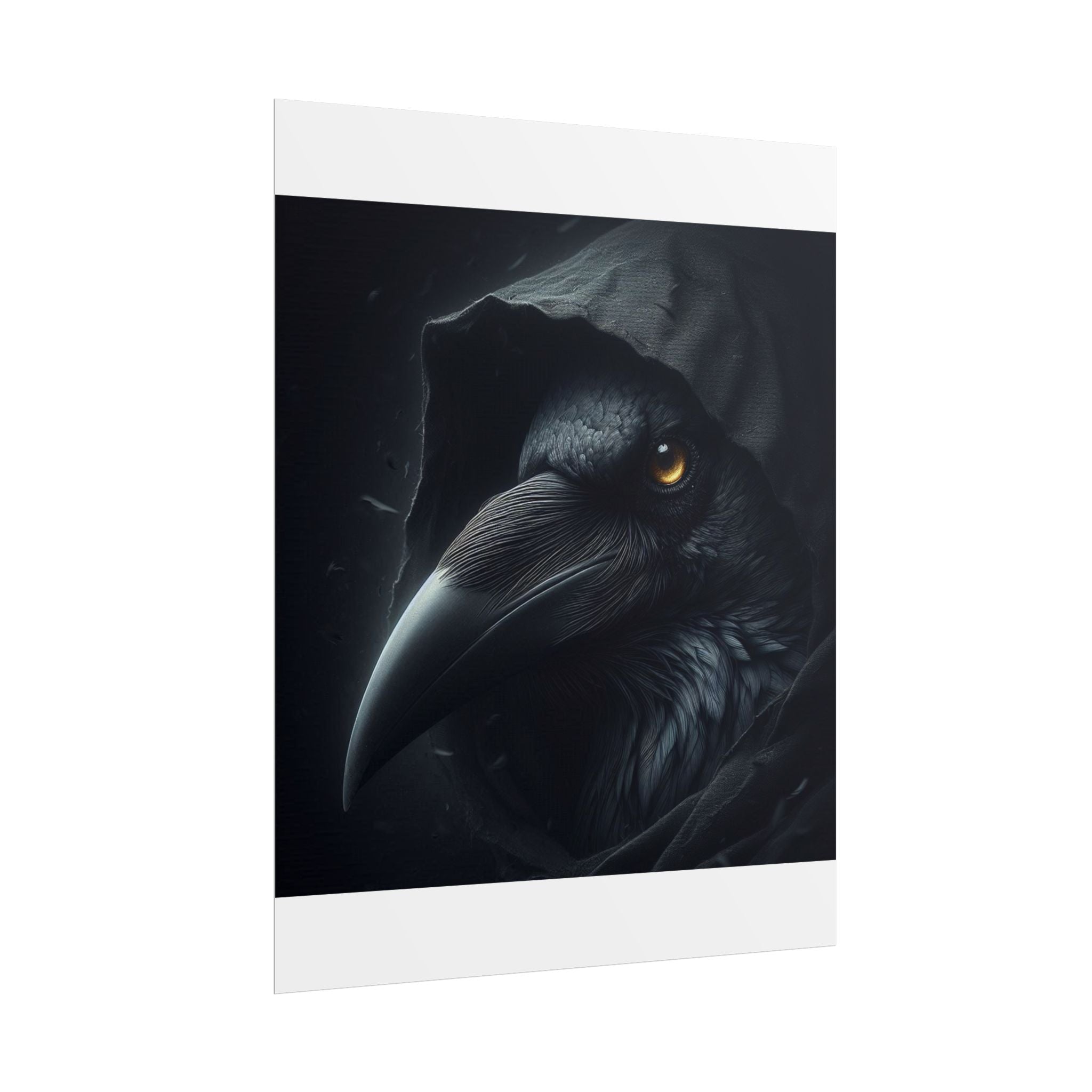 Dark Raven Hooded Rolled Poster