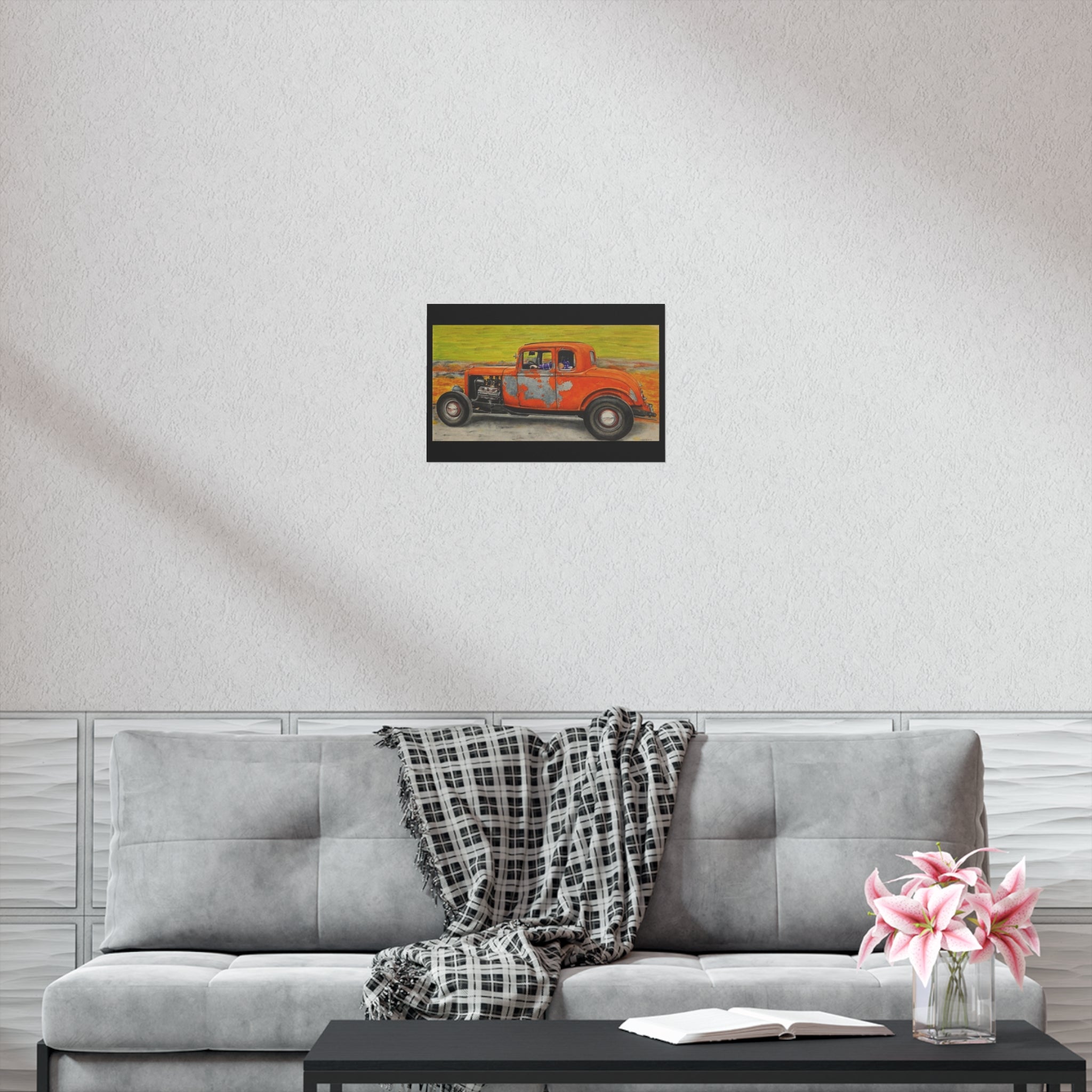 Old Crow Rust Runner Car Art Poster