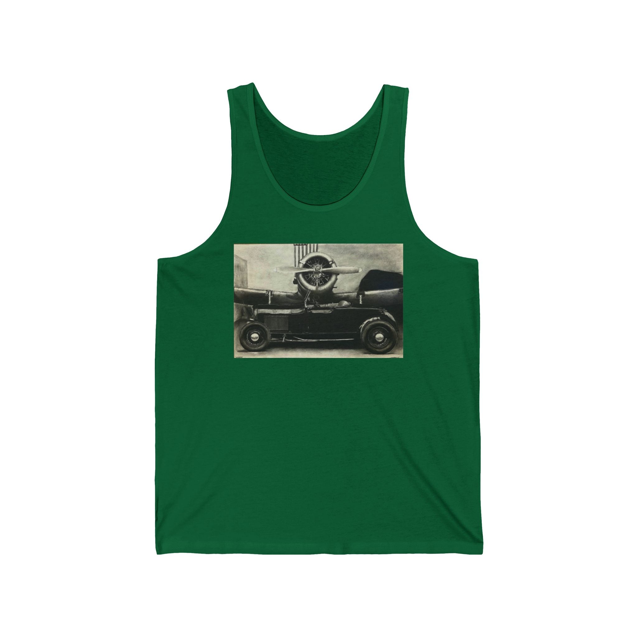 Vintage Speed Meets Sky Power Tank