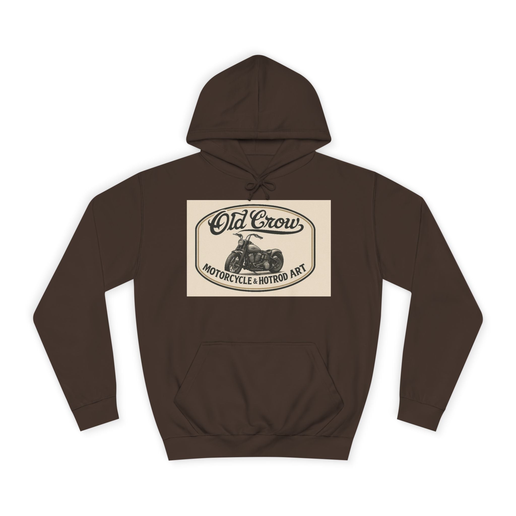 Old Crow Motorcycle & Hotrod College Hoodie