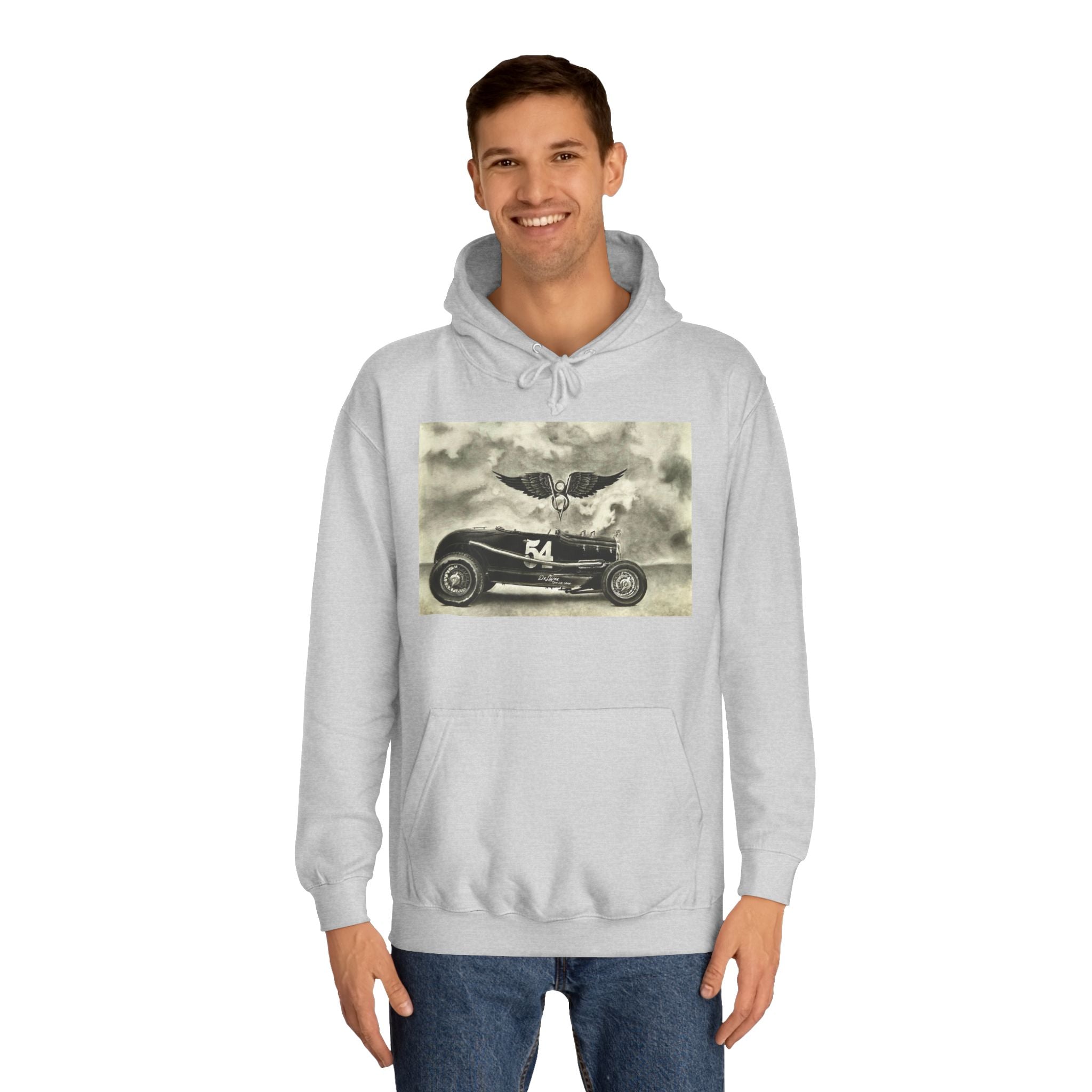 No. 54 Winged Hotrod Hoodie