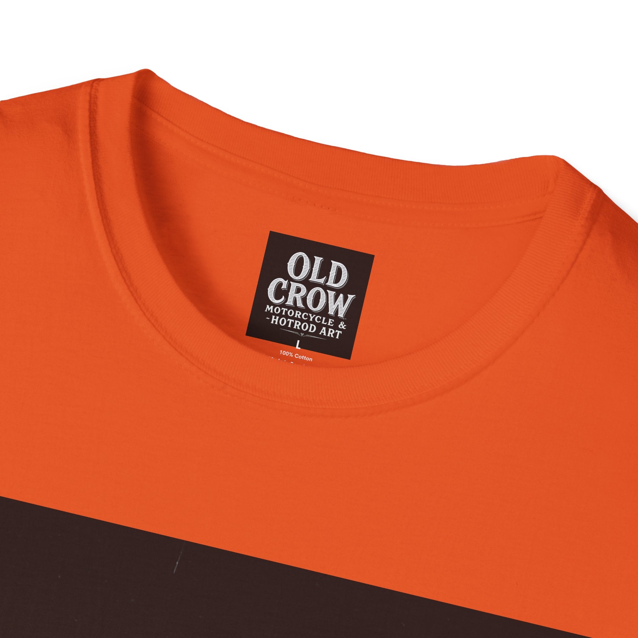 Old Crow Motorcycle & Hotrod Art  T-Shirt