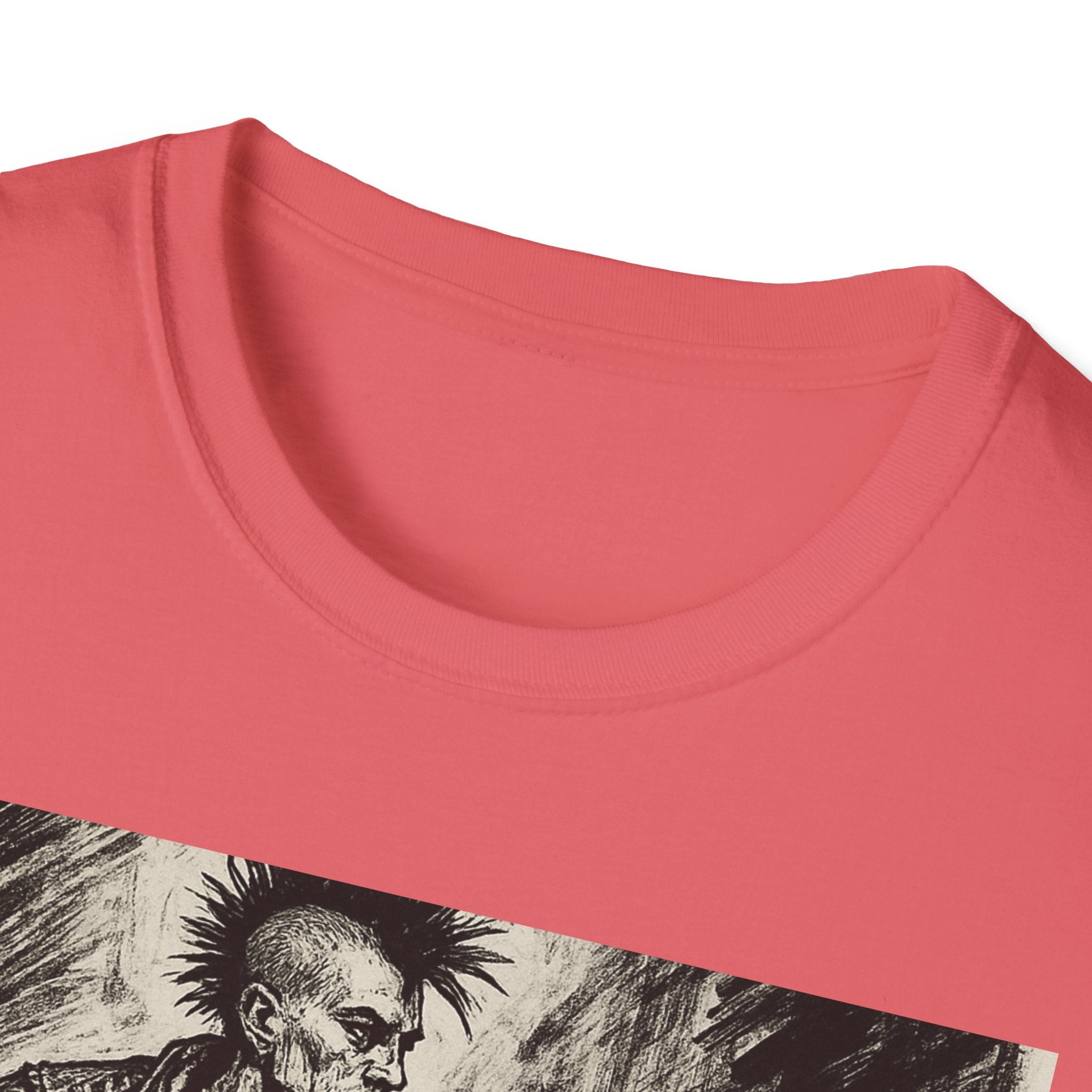 Punk Biker Illustration T-Shirt