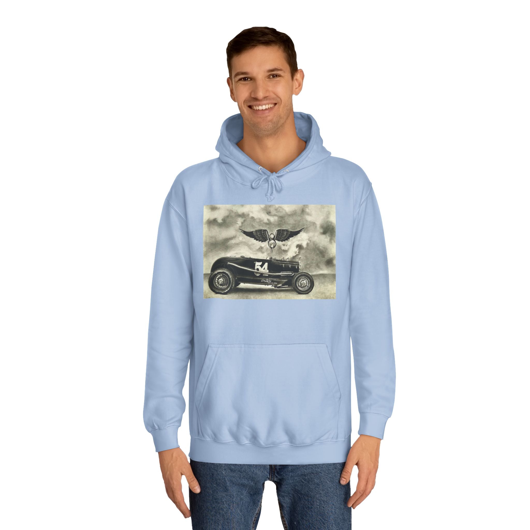 No. 54 Winged Hotrod Hoodie