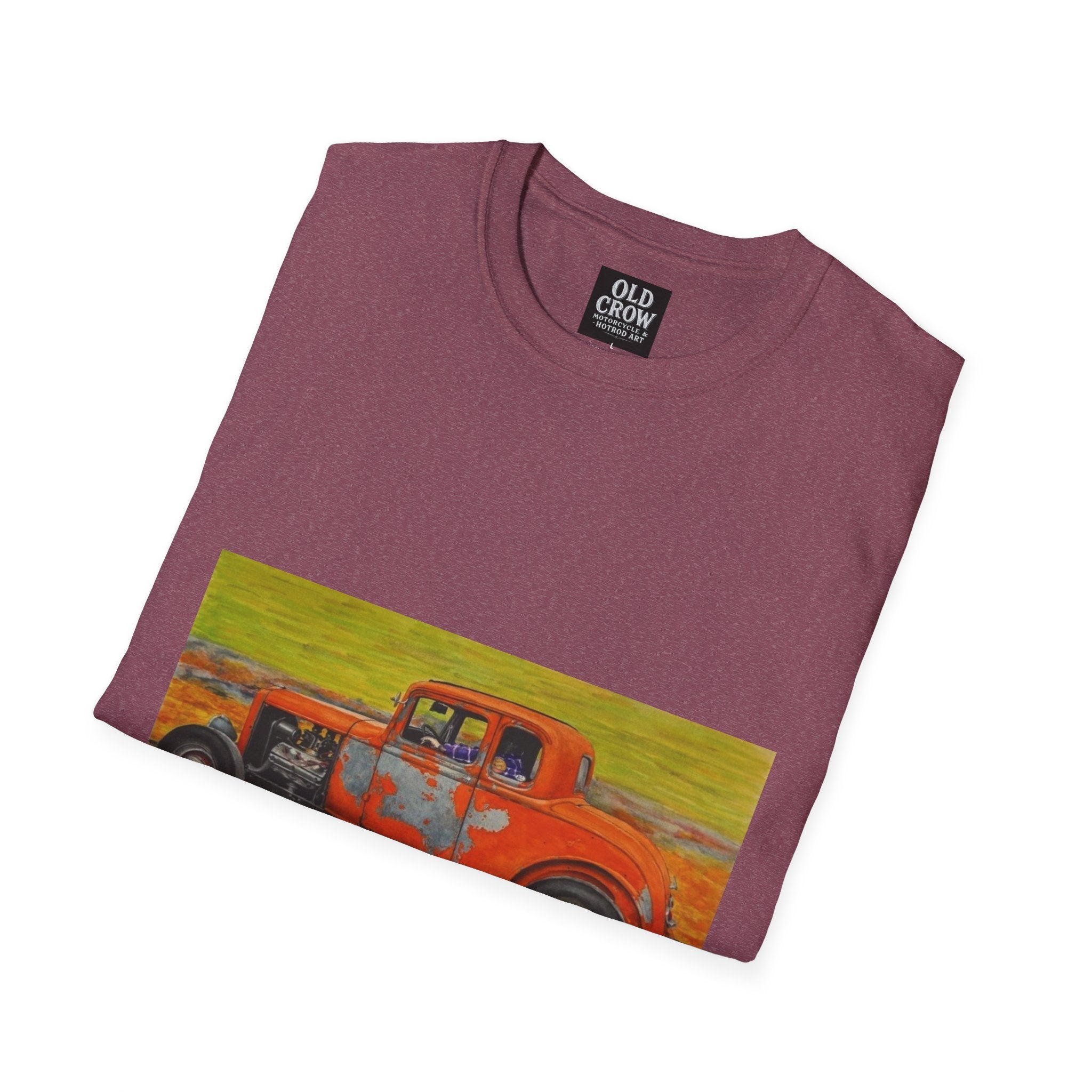 Vintage Hotrod in Motion Softstyle T-Shirt, " Book'n"