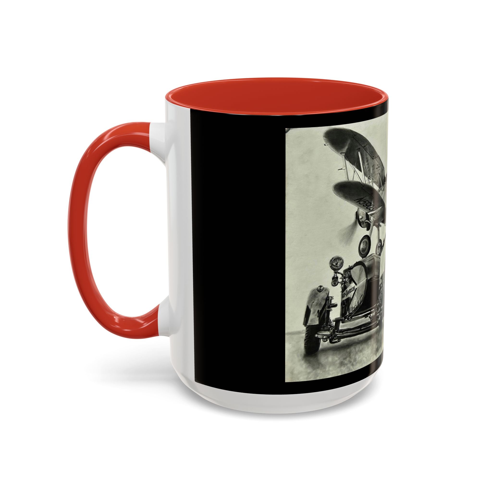 17 Retro Motorcycle & Airplane Coffee Mug