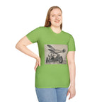 Aviation and Motorcycle Heritage Print  T-Shirt