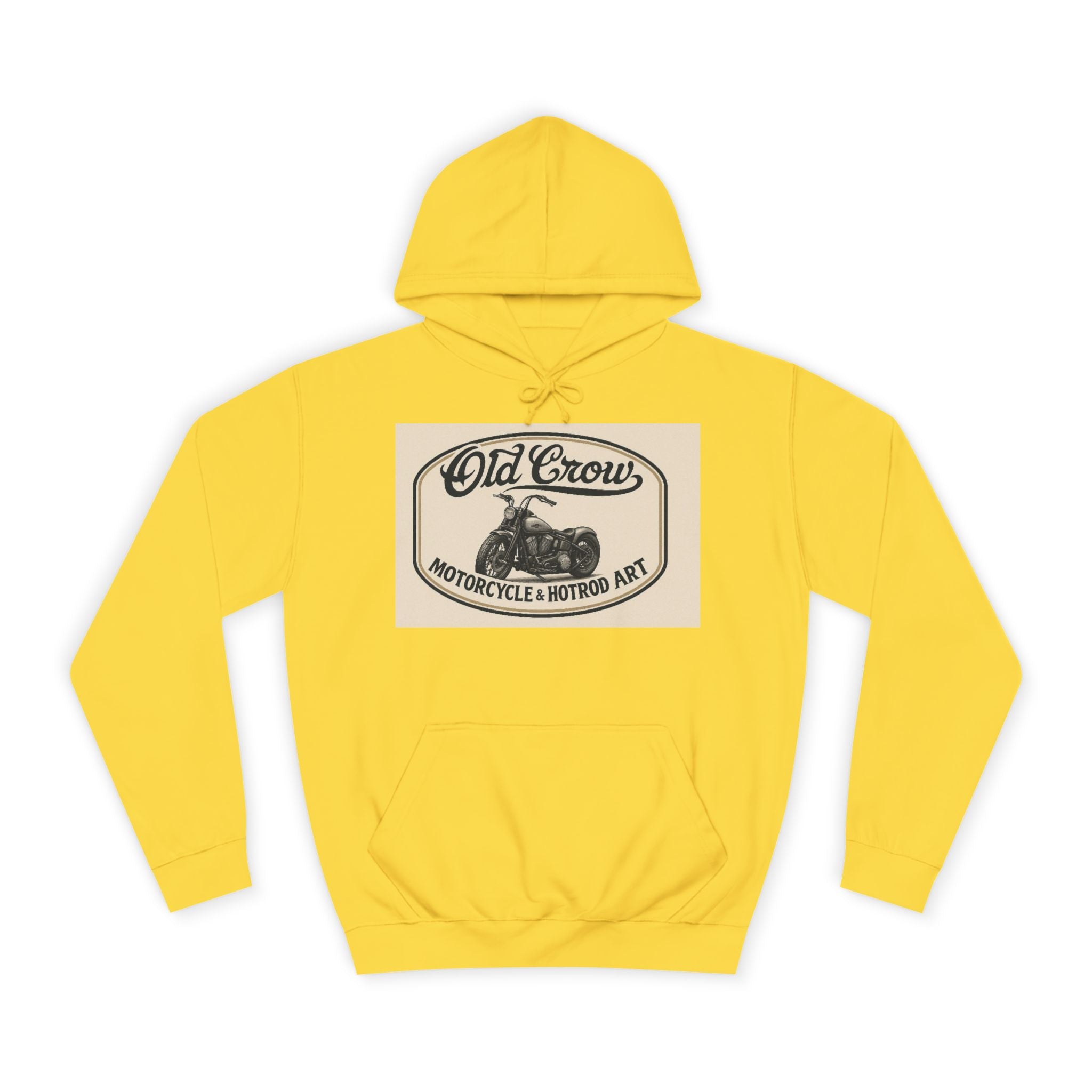 Old Crow Motorcycle & Hotrod College Hoodie