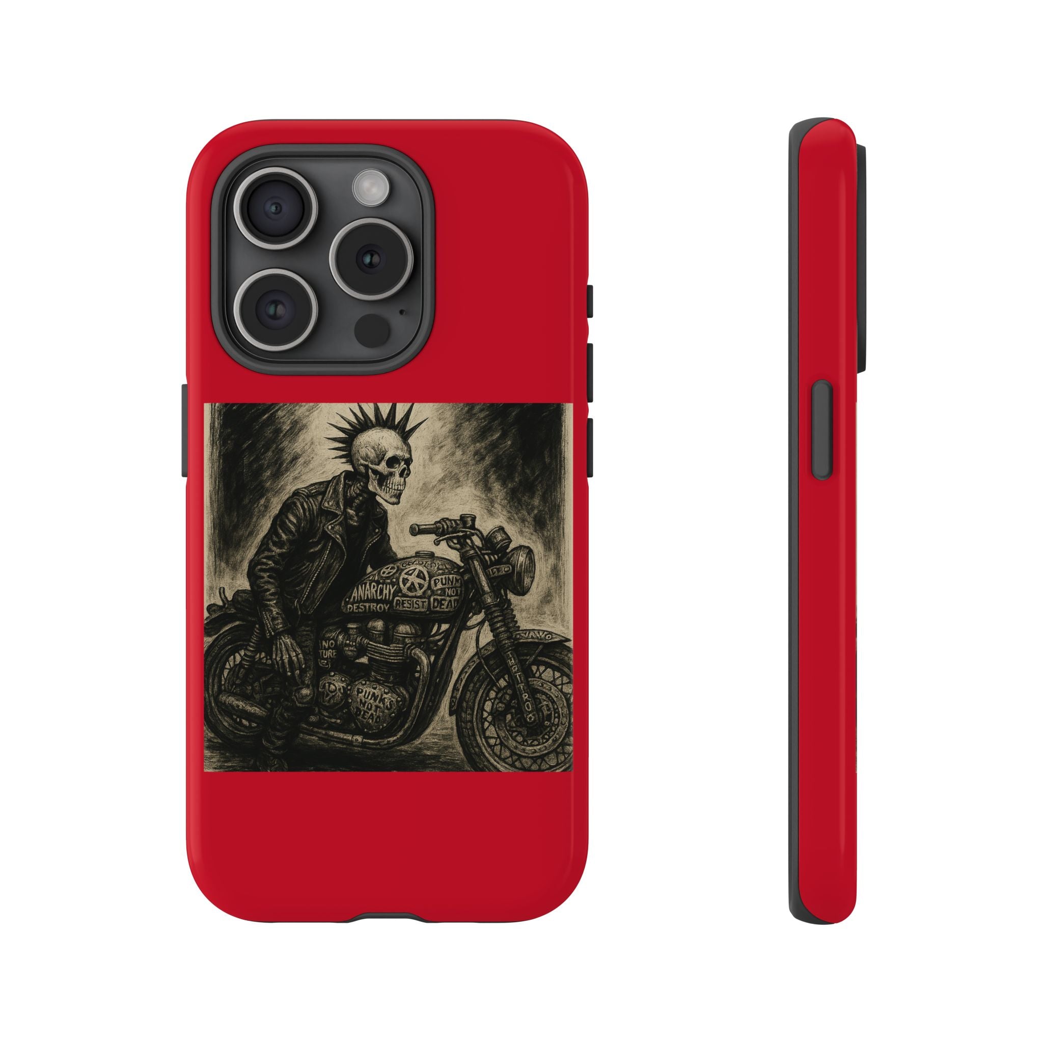 Gothic Punk Biker Skeleton Cases