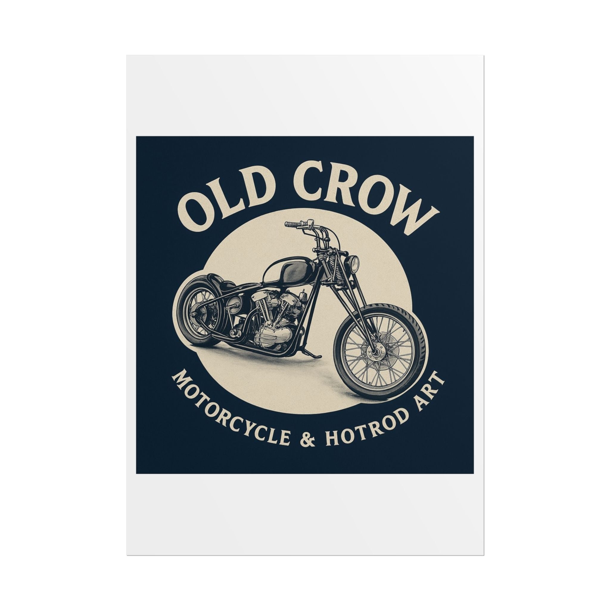 Old Crow Rolled Poster, Retro Wall Decor