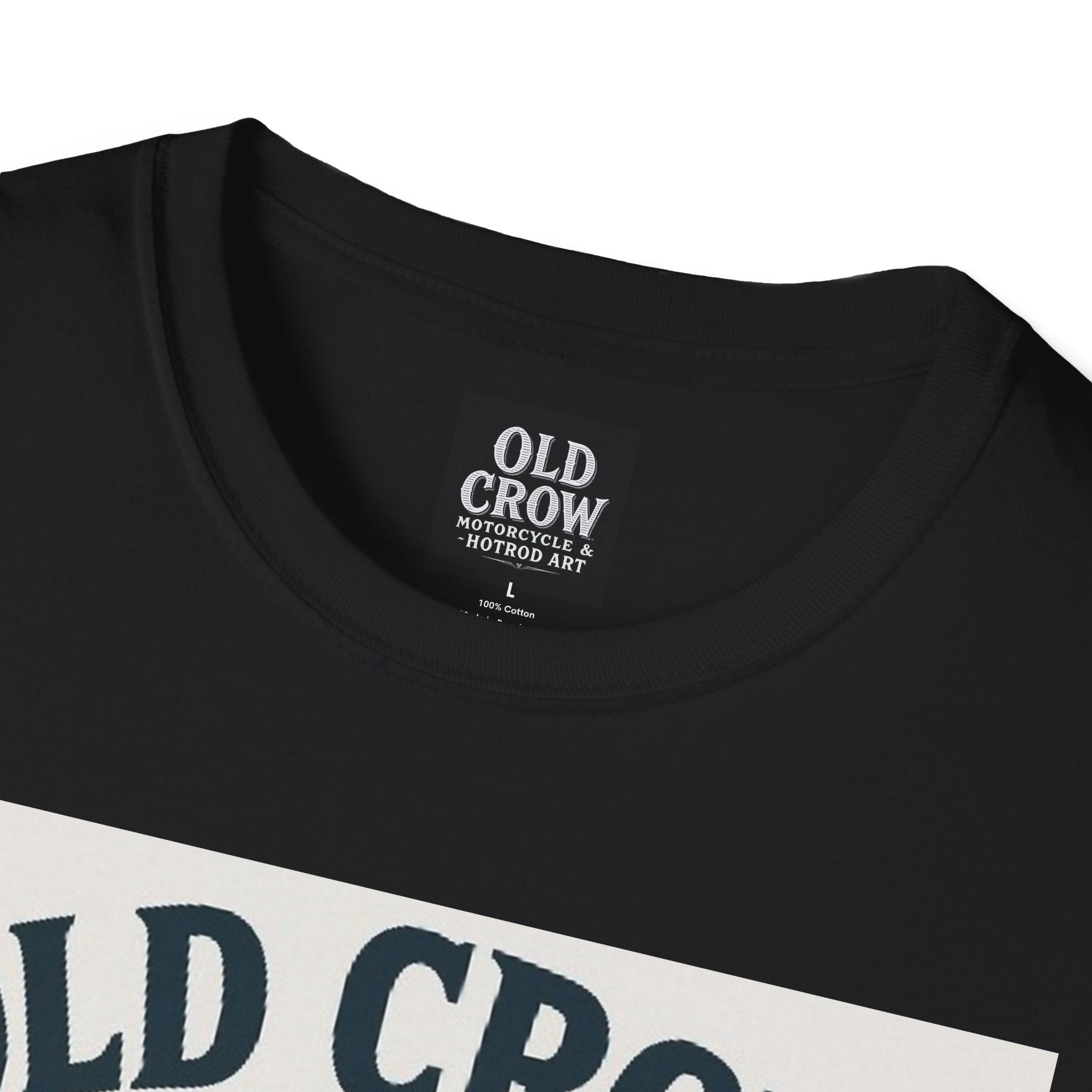 Old Crow Long Fork Chopper Sticker T-Shirt