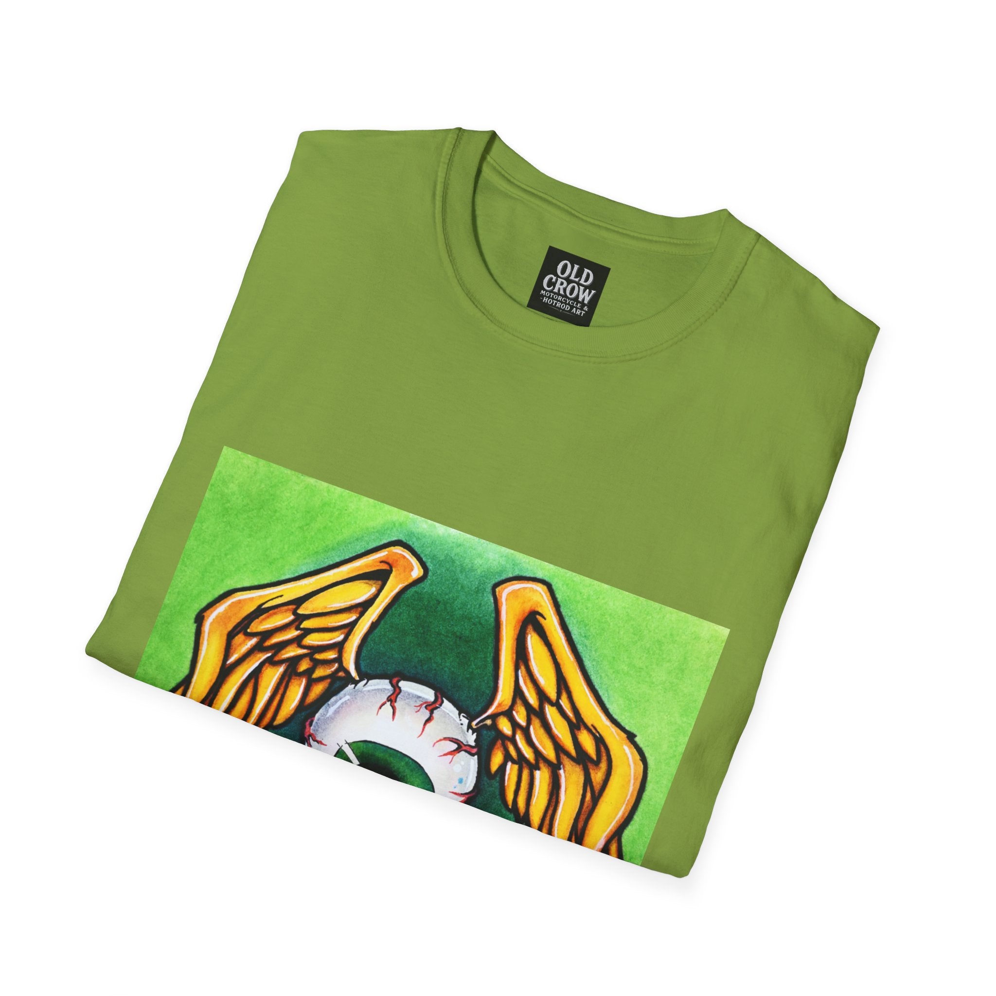 Flying Eyeball Art Print Softstyle T-Shirt