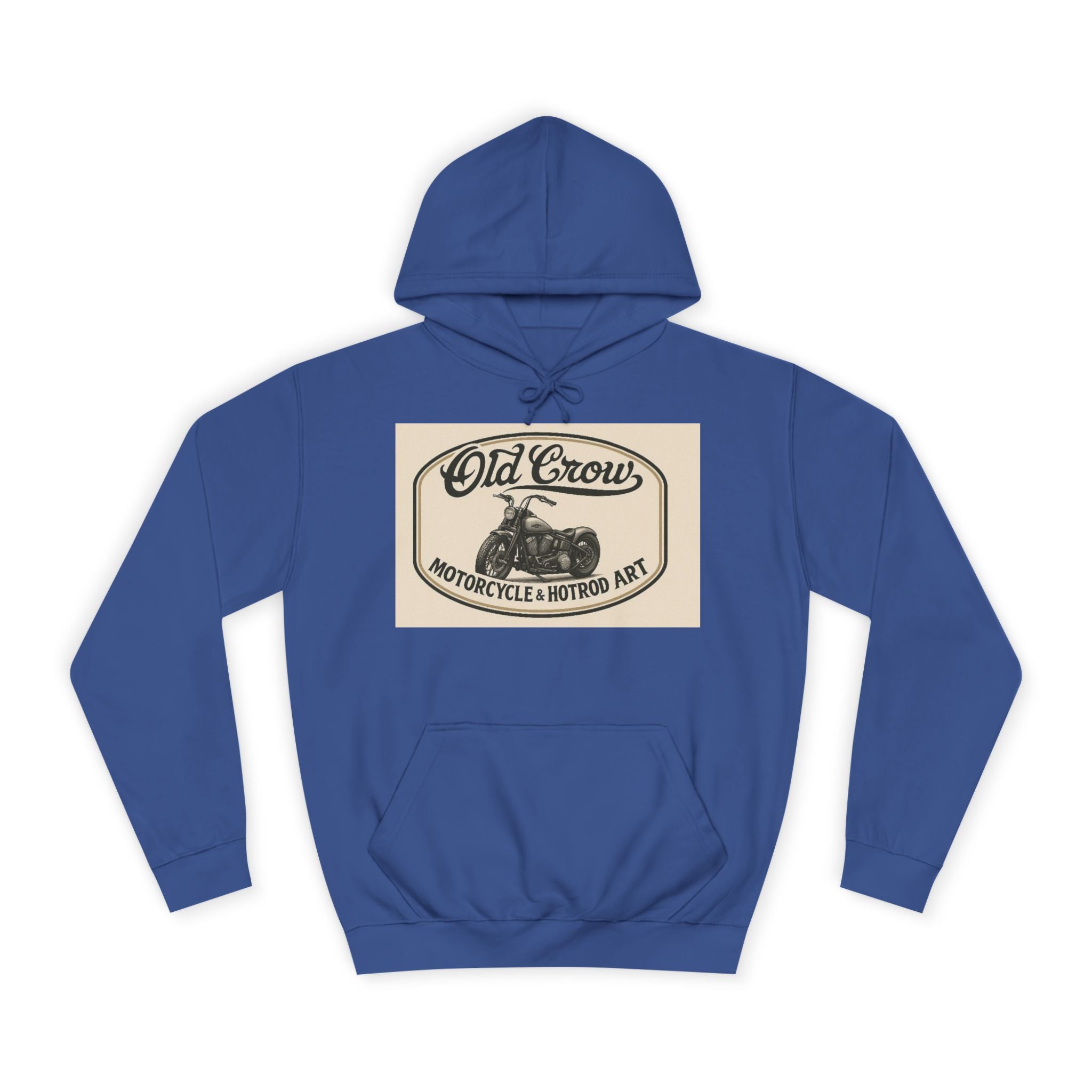 Old Crow Motorcycle & Hotrod College Hoodie
