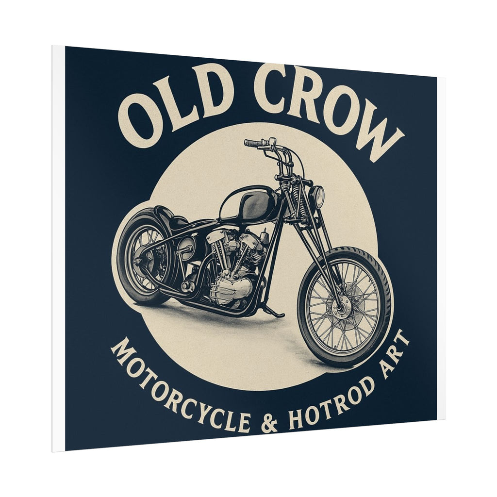 Old Crow Rolled Poster, Retro Wall Decor
