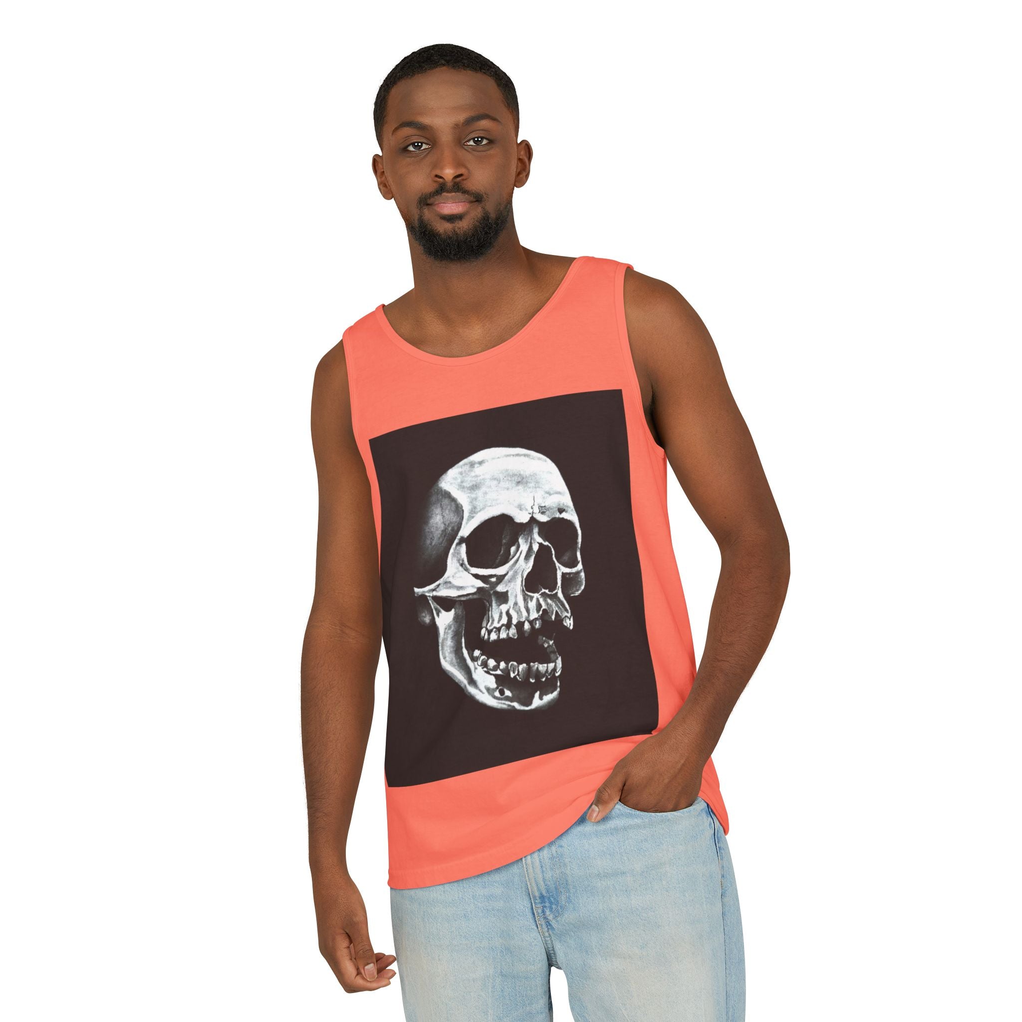 Shadowed Skull Tank Top