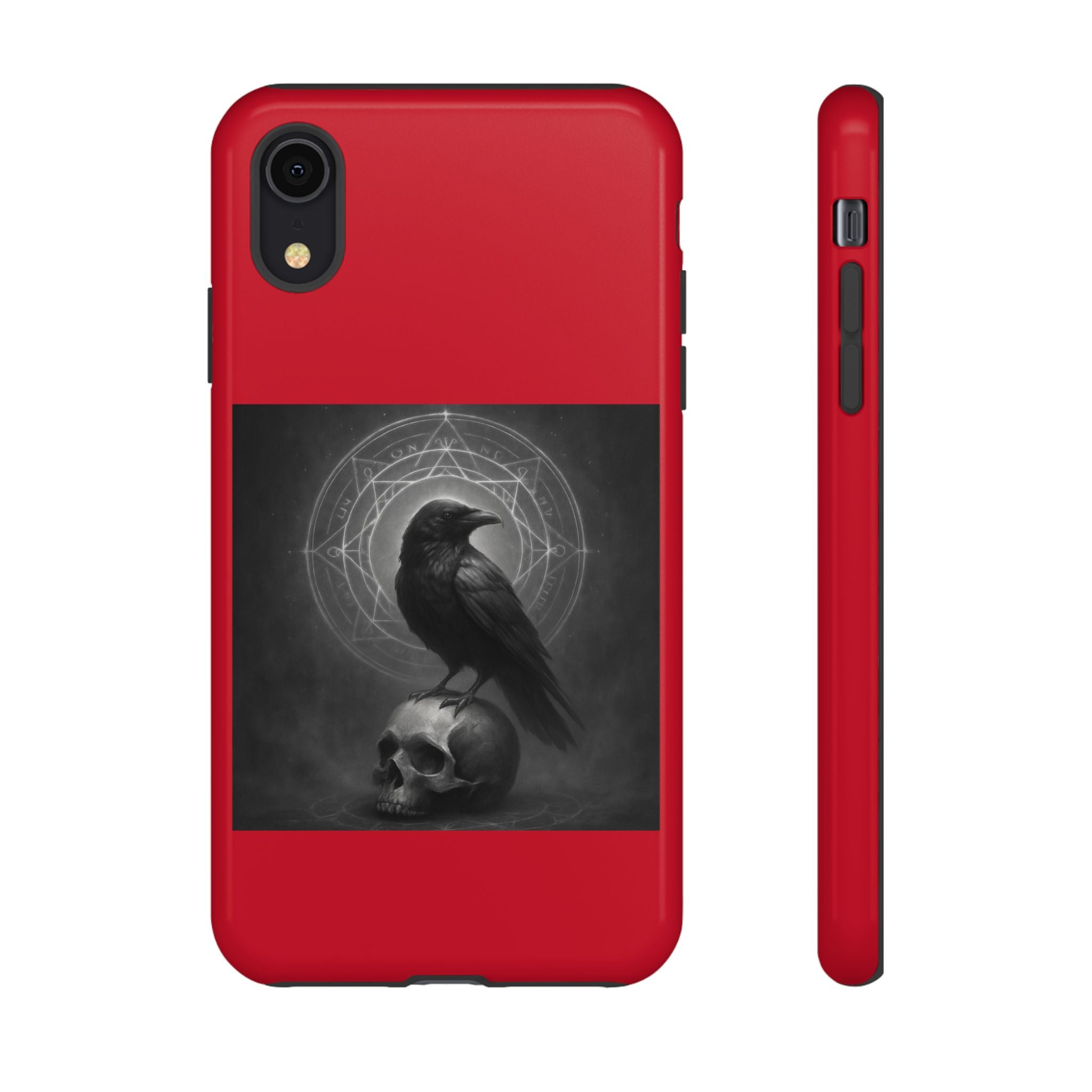 Occult Raven Sigil & Skull Art Cases
