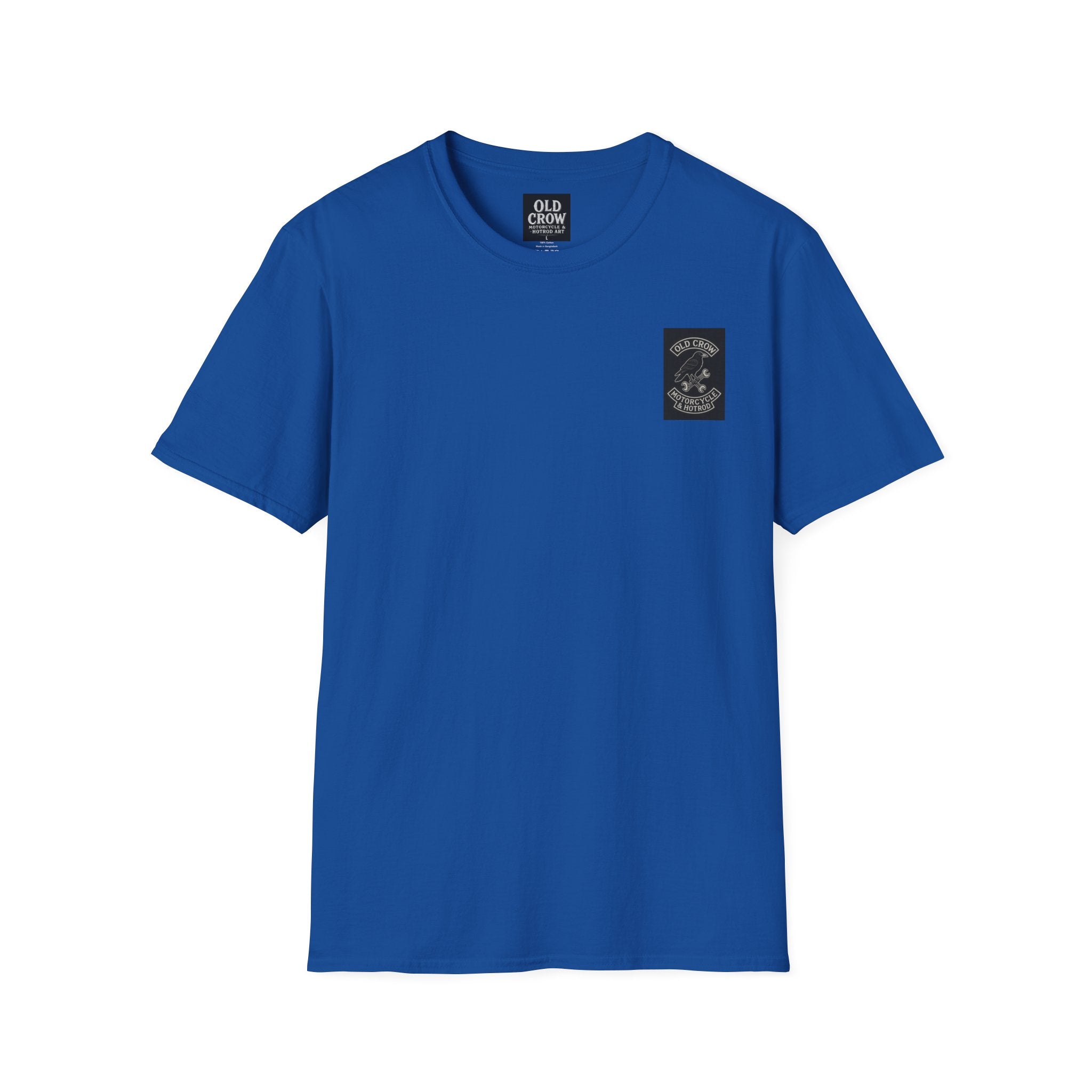 Biker  Emblem T-Shirt, Old Crow Motorcycles