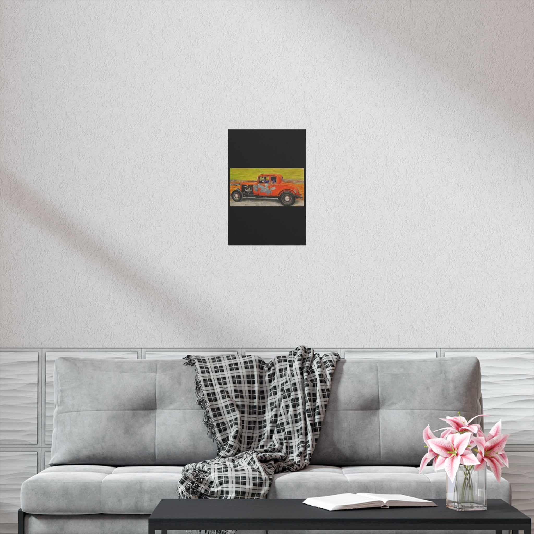 Old Crow Rust Runner Car Art Poster