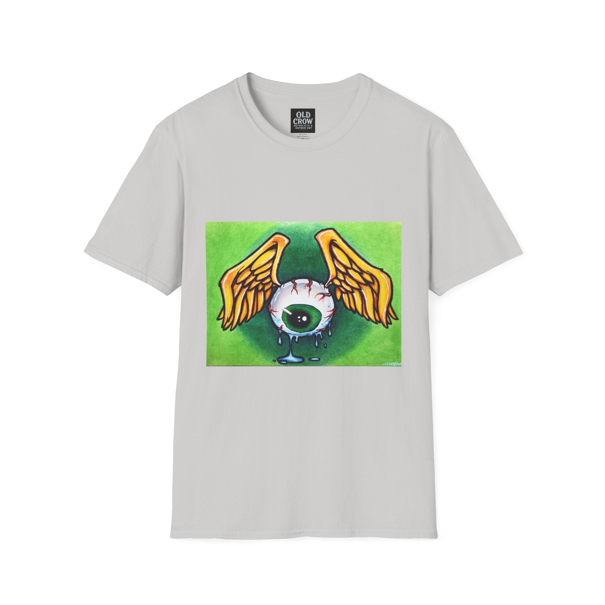 Flying Eyeball Art Print Softstyle T-Shirt