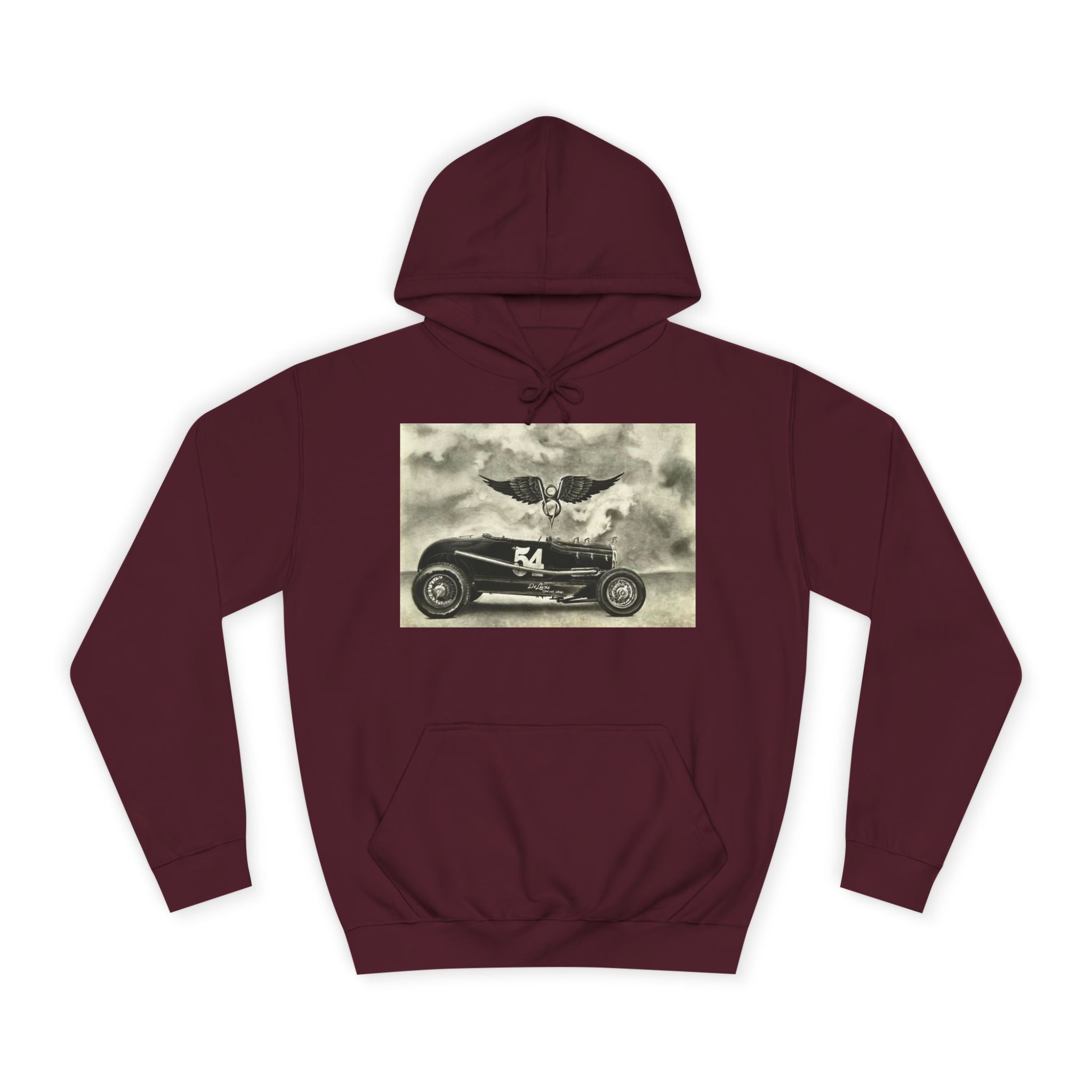 No. 54 Winged Hotrod Hoodie