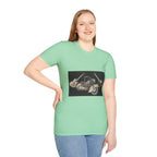 Motorcycle and Music Wall Art  T-Shirt, Indian Roadmaster, Classic Guitars