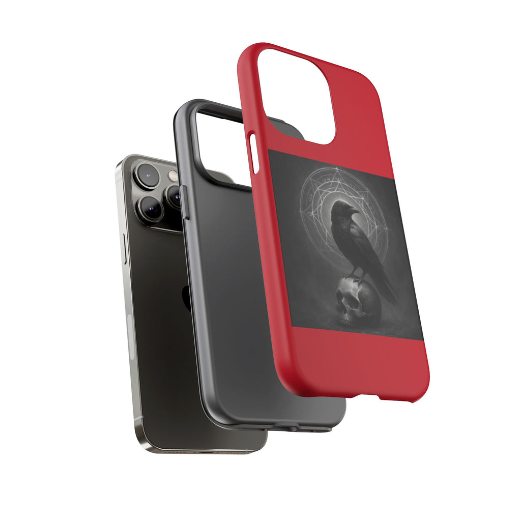 Occult Raven Sigil & Skull Art Cases