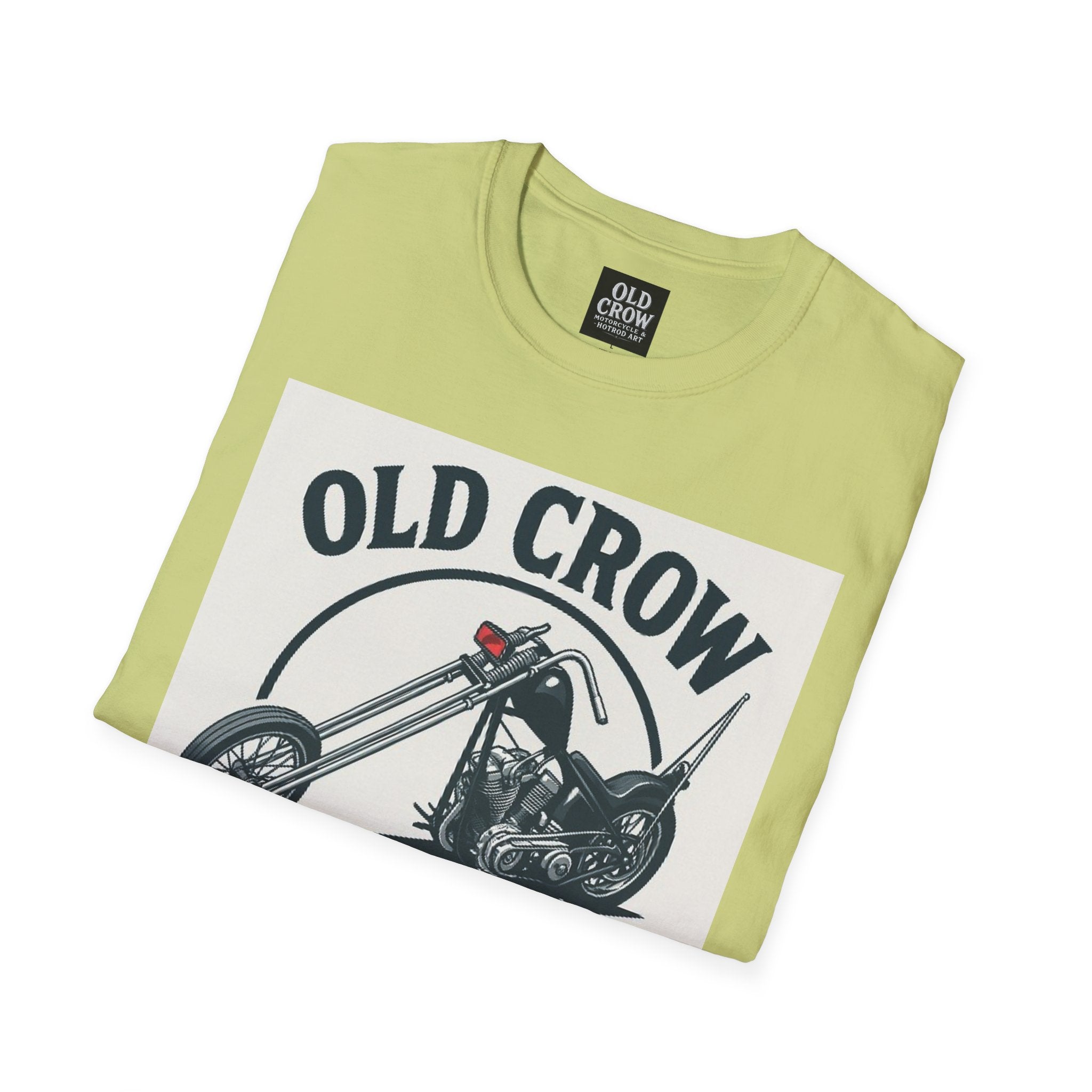 Old Crow Long Fork Chopper Sticker T-Shirt