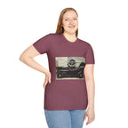 Speed & Sky Softstyle T-Shirt, WW2 Airplane, Hotrod Roadster