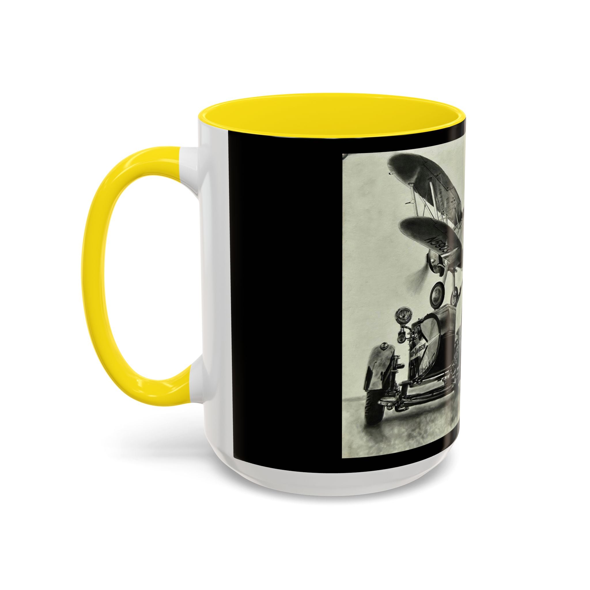 17 Retro Motorcycle & Airplane Coffee Mug