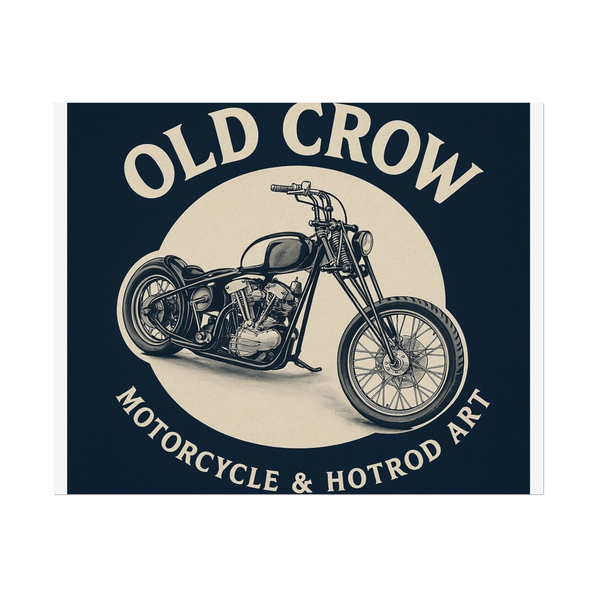 Old Crow Rolled Poster, Retro Wall Decor