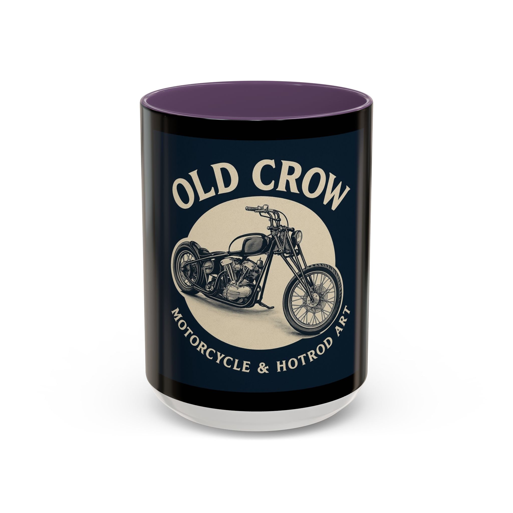 4 Old Crow Motorcycle Art Coffee Mug