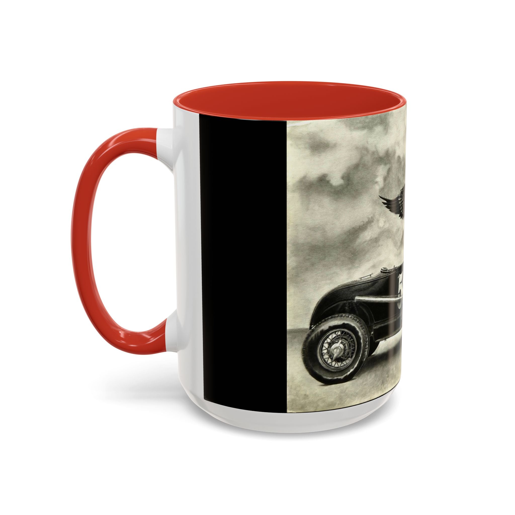 8 Vintage Racing Accent Coffee Mug