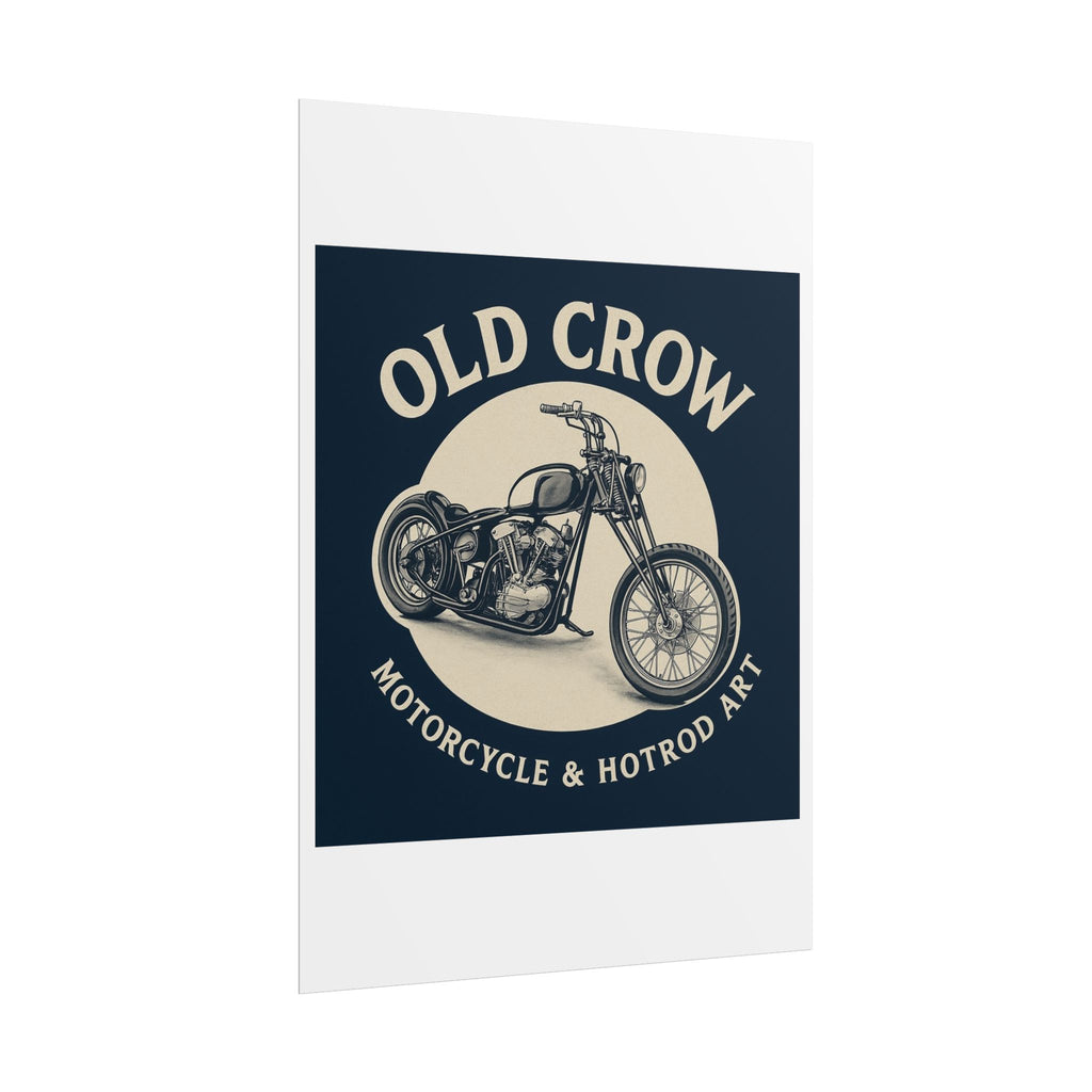 Old Crow Rolled Poster, Retro Wall Decor