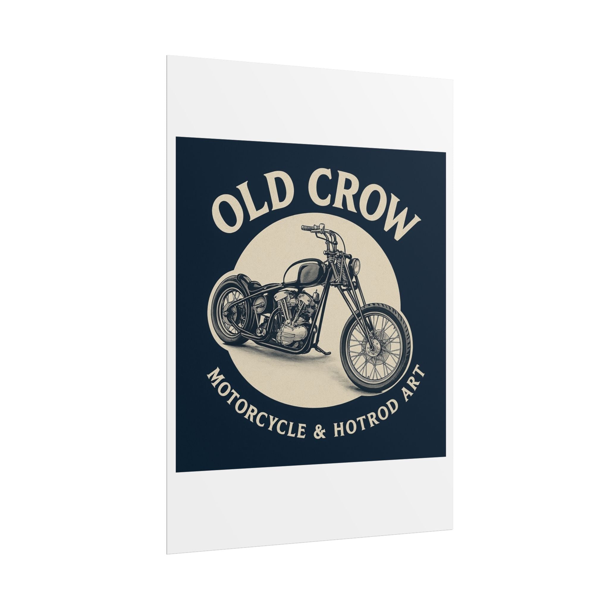 Old Crow Rolled Poster, Retro Wall Decor