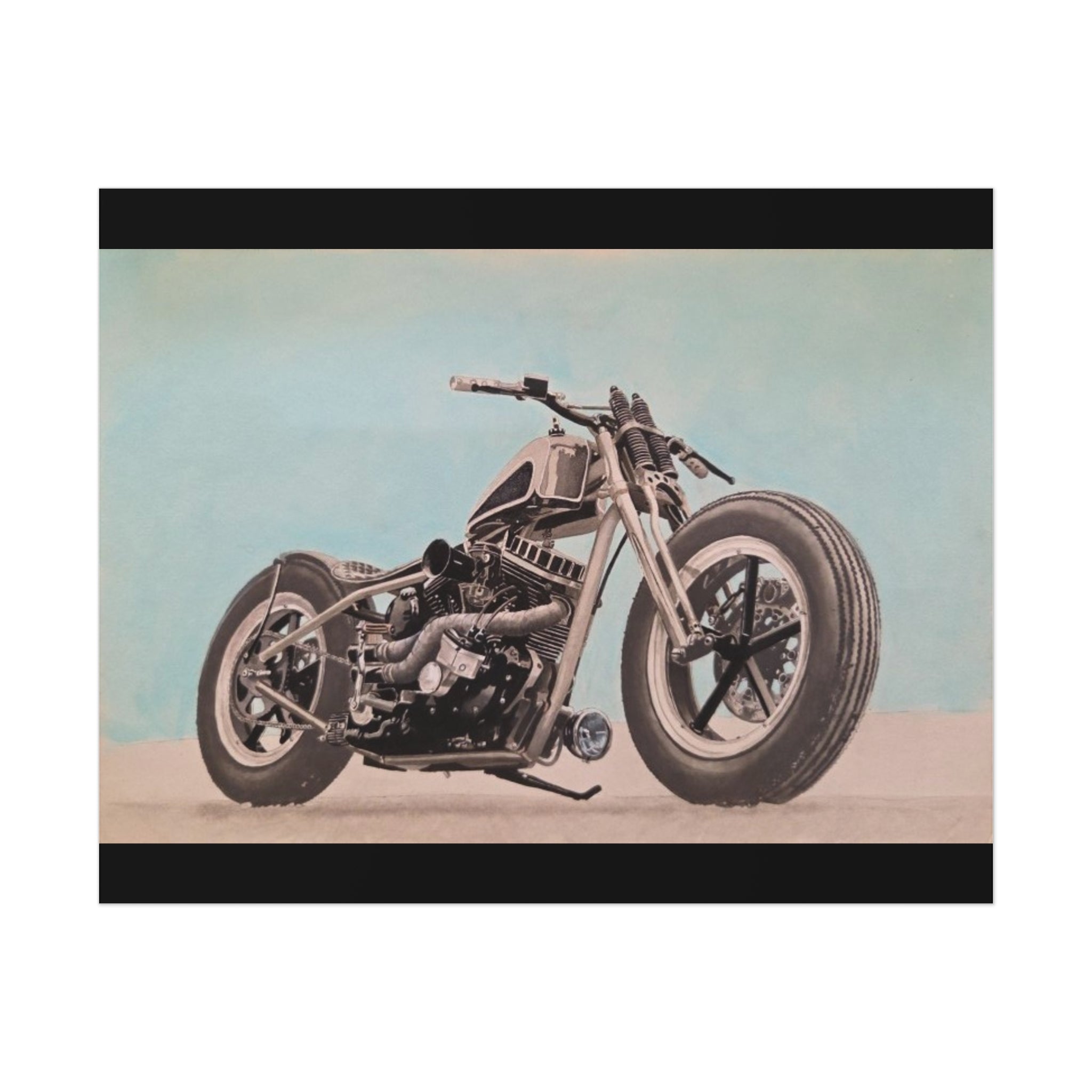 Chopper Soul, Open Sky Motorcycle Art Print