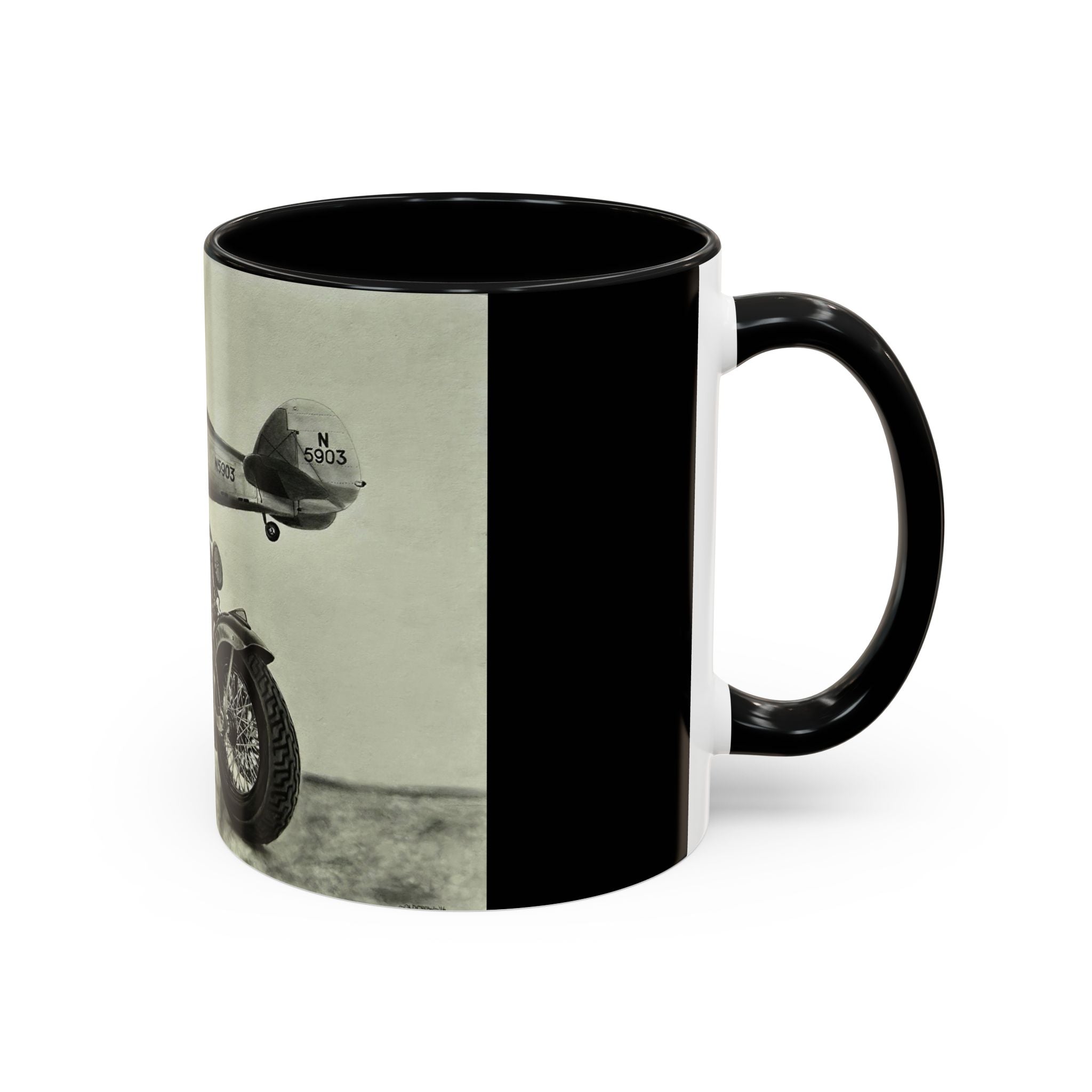 17 Retro Motorcycle & Airplane Coffee Mug