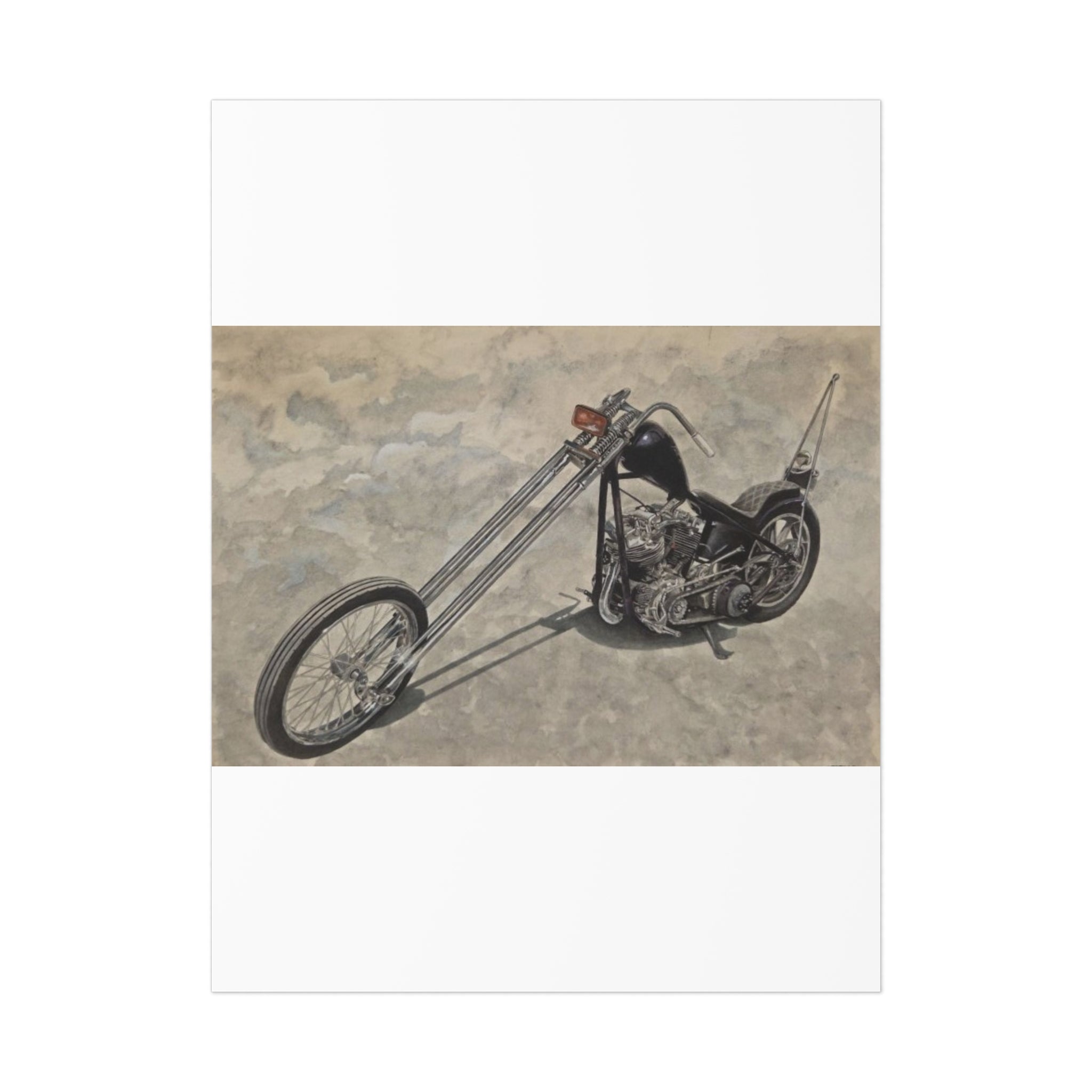 Forked Lightning Motorcycle Poster